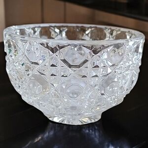 Vtg 60's Tritschler Winterhalder 24% Lead Crystal Round Candy Bowl Dish Germany